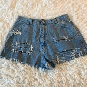 Saint Johns Bay distressed carpenter Jean Shorts Size 14